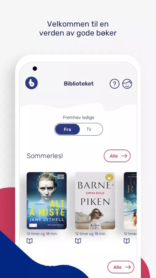 BookBites Bibliotek экрана 0
