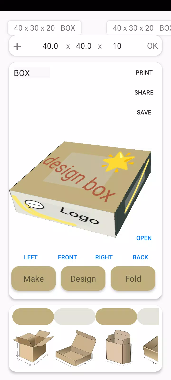 Box Maker Template Creator Pro屏幕截圖2