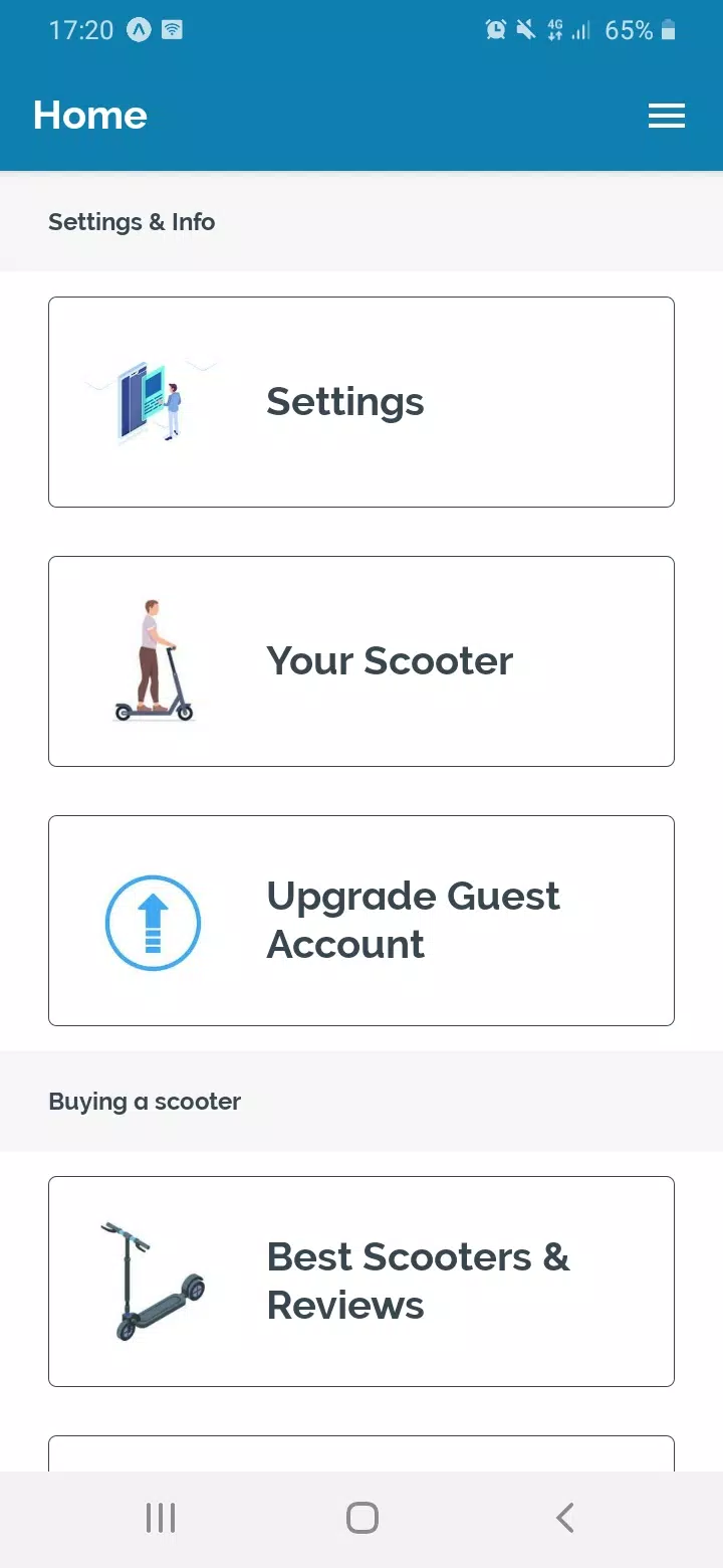 Electric Scooter Universal App ကိုဖန်သားပြင်0