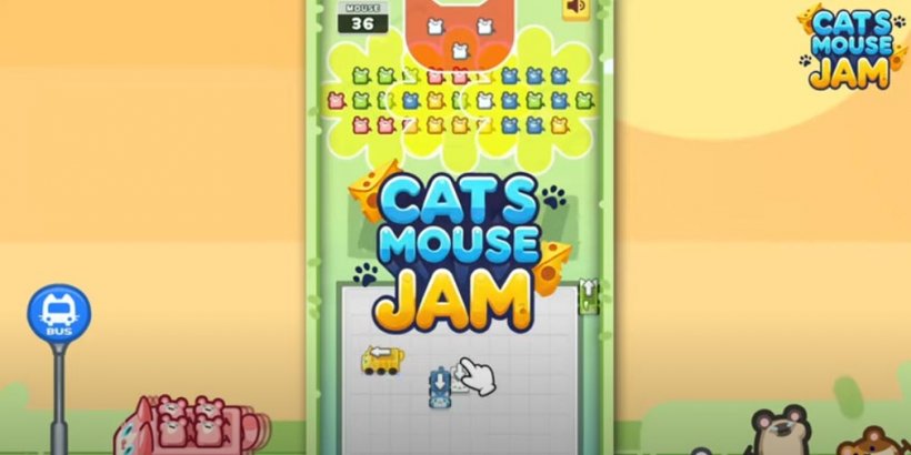 Mit „Cat's Mouse Jam“ können Sie kleine Mäuse in Katzenbussen durch ein bezauberndes Rätselspiel steuern, das jetzt zur Voranmeldung geöffnet ist