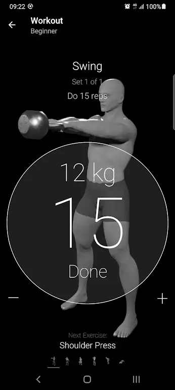 Kettlebell Home Workout Captura de pantalla 3