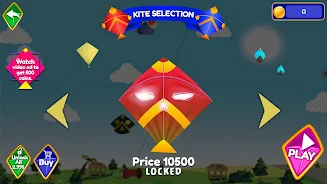 Pipa Layang Kite Flying Gameスクリーンショット1