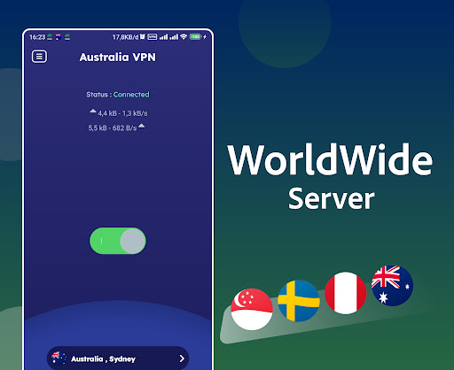 Australia VPN - Fast Proxy VPN captura de pantalla 2