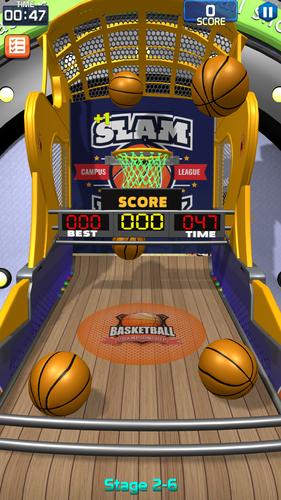 Flick Basketball Stages Schermafbeelding 2