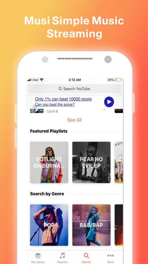 Musi : Simple Music Streaming Advice 2019 captura de pantalla 2