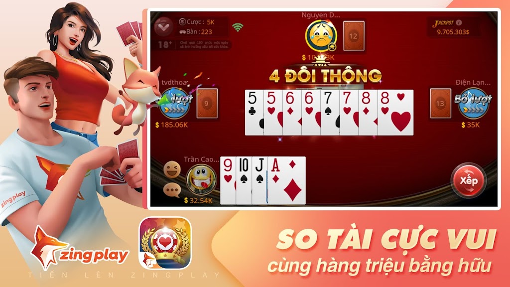 Tiến lên Miền Nam - Tiến Lên - ZingPlay屏幕截圖1