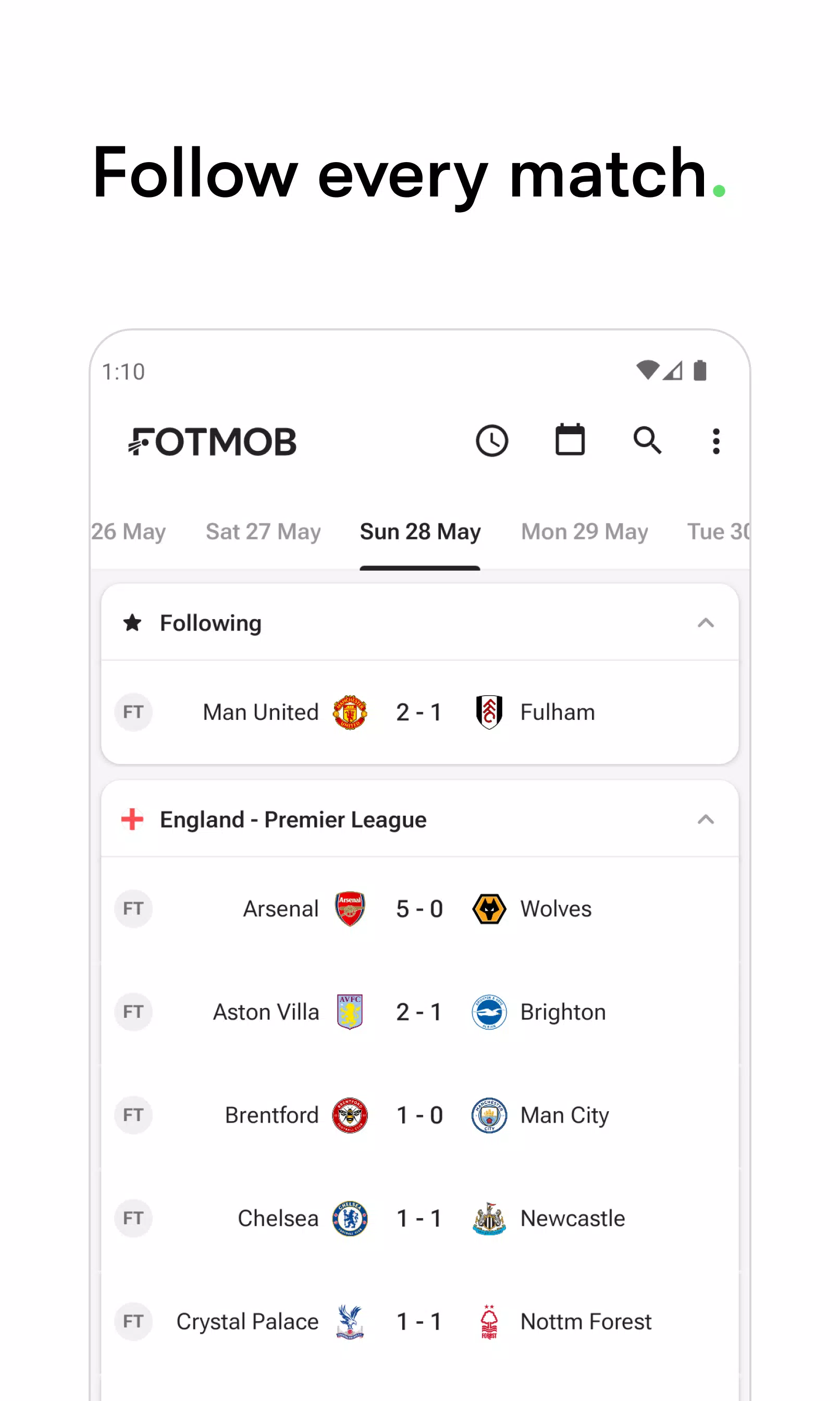 FotMob - Soccer Live Scores應用截圖第0張