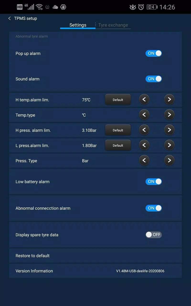 Deelife TPMS for MU7J MU9F スクリーンショット 0