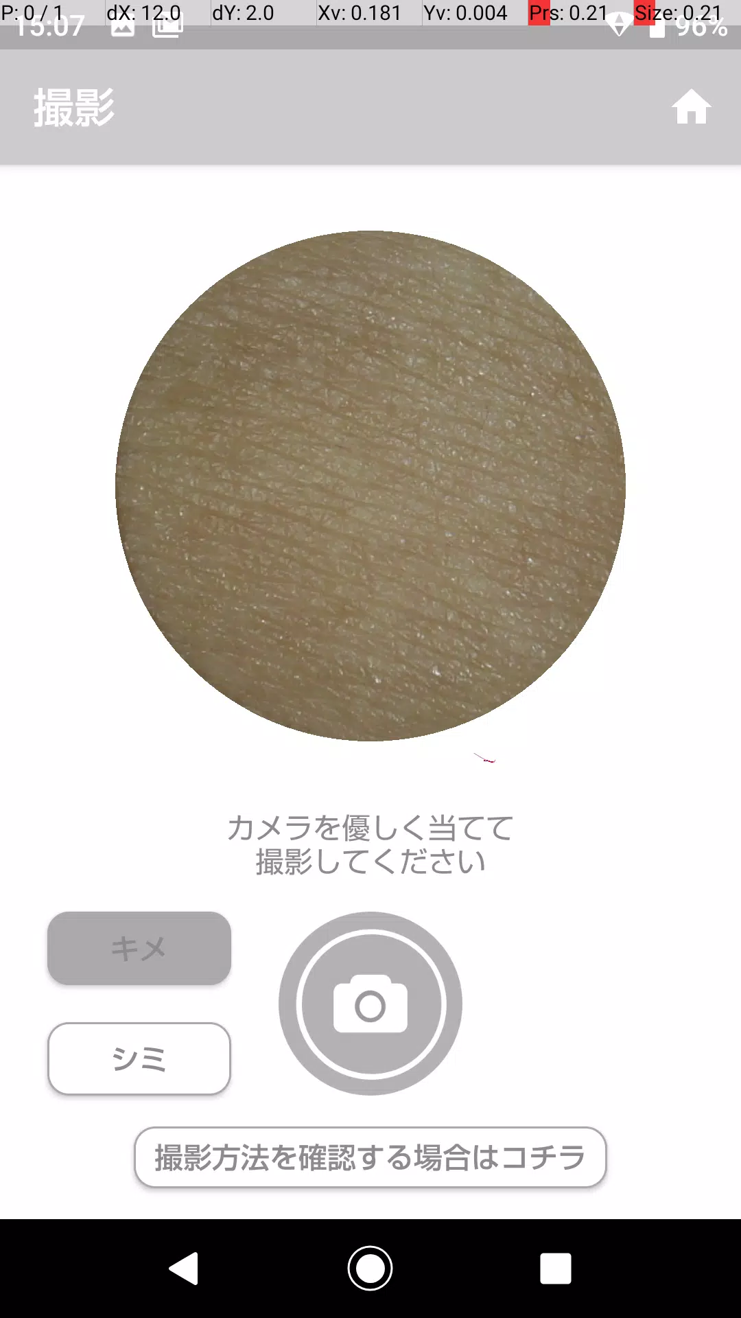 Screenshot Hada camera(ハダカメラ) 1