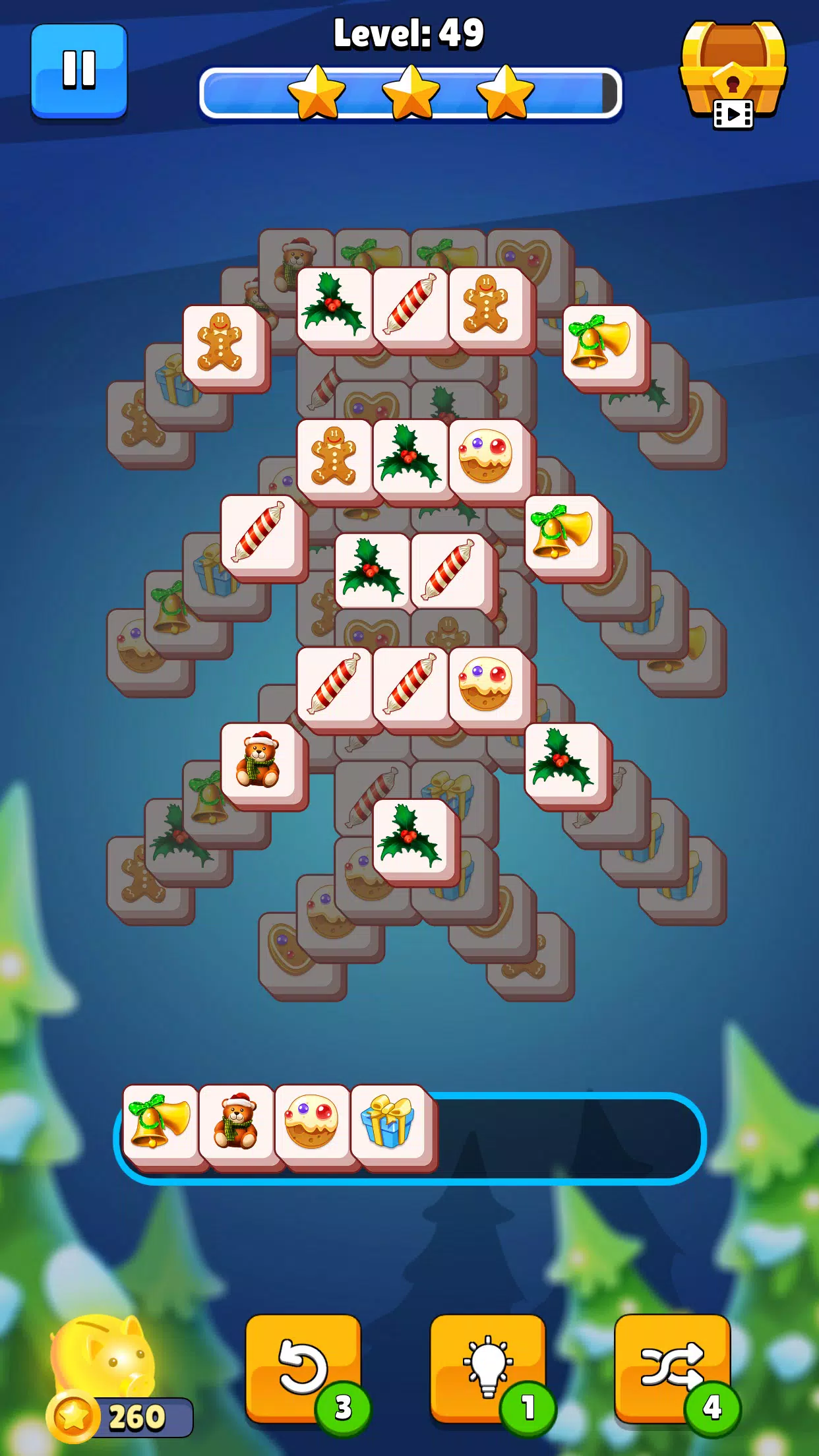 Christmas Mahjong screenshot 3