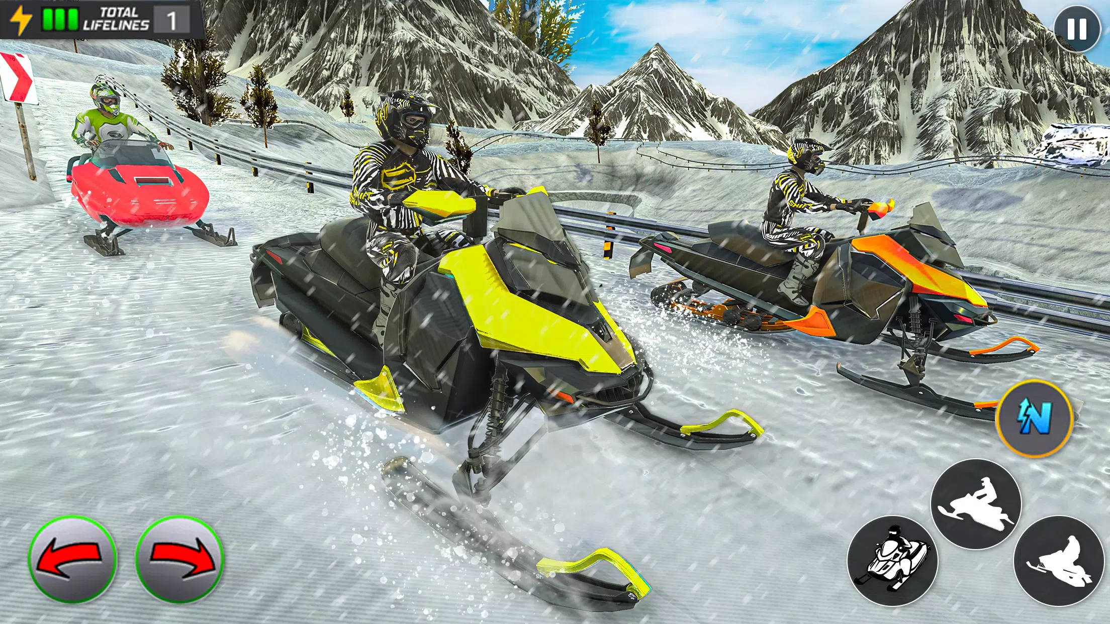 Crazy Skills Snowcross Games captura de pantalla 3