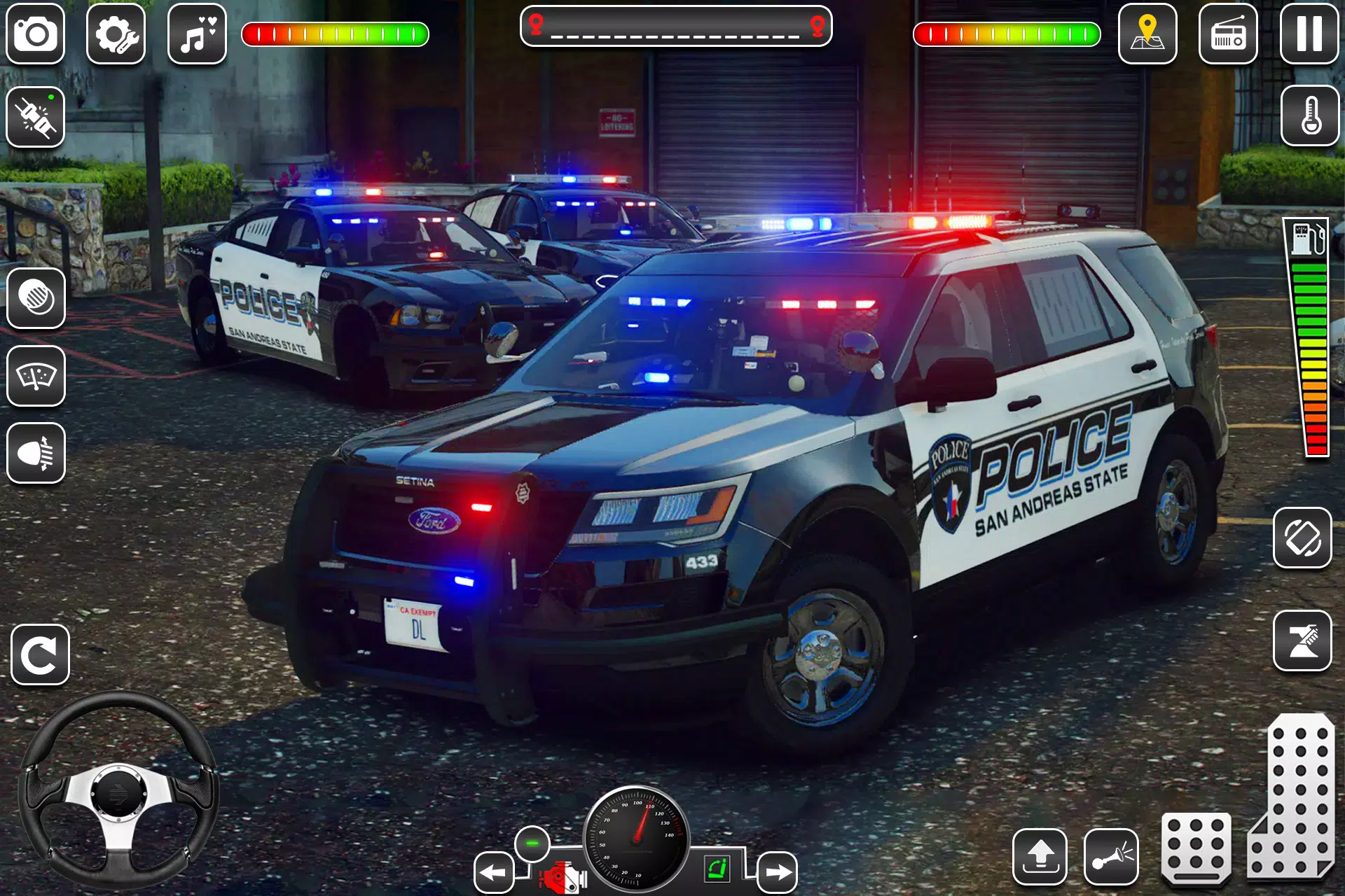 Schermata US Police Car Chase Game 3D 0