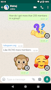 Animated Emojis WAStickerApps экрана 2