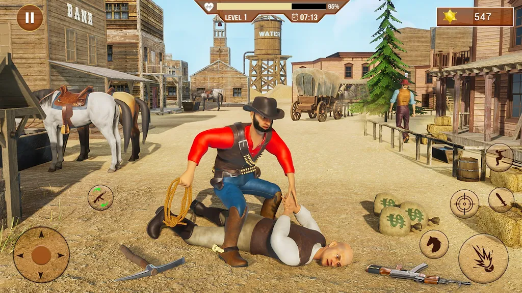 West Cowboy Shooting Games 3D ekran görüntüsü 1