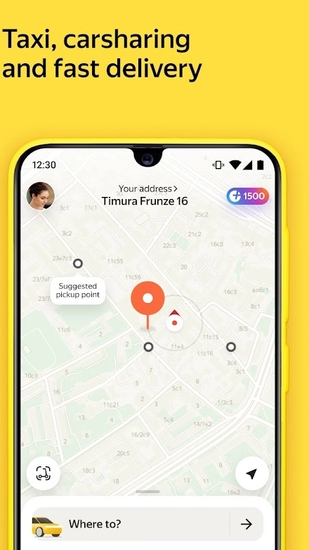 Yandex Go: taxi and deliveryスクリーンショット1