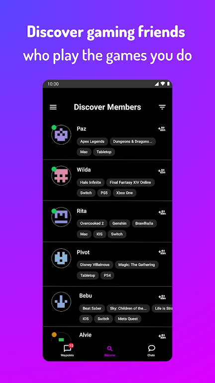 Playsum: find gaming friends экрана 2