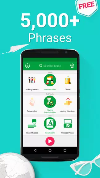 Learn Thai - 5,000 Phrases captura de pantalla 0