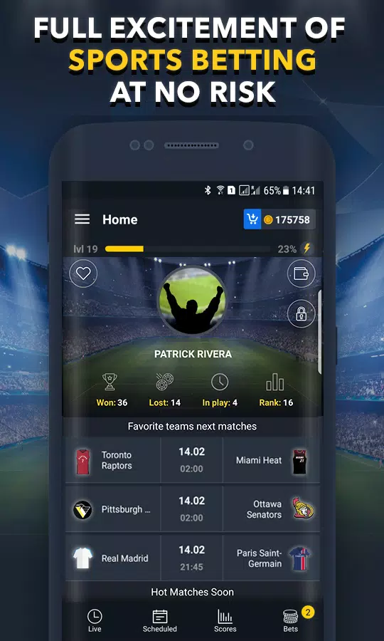 Screenshot Sports Betting Game - BET UP 1