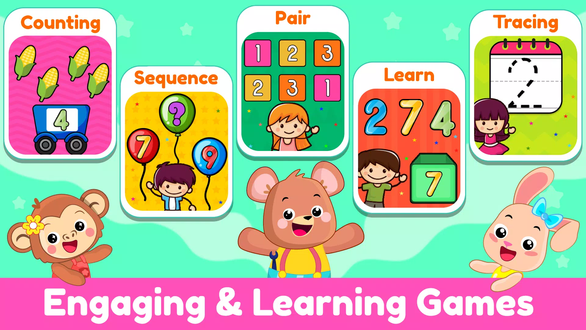 Learn 123 Numbers Kids Games Ekran Görüntüsü 0