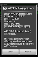 WPSPIN. WPS Wireless Scanner. ekran görüntüsü 0