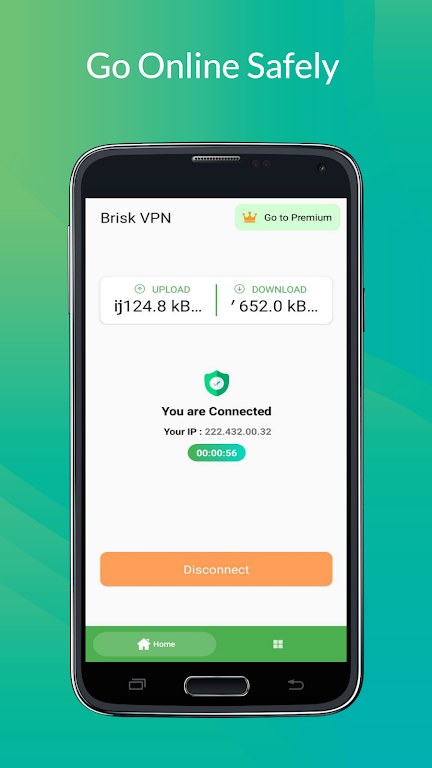 Brisk VPN captura de pantalla 3