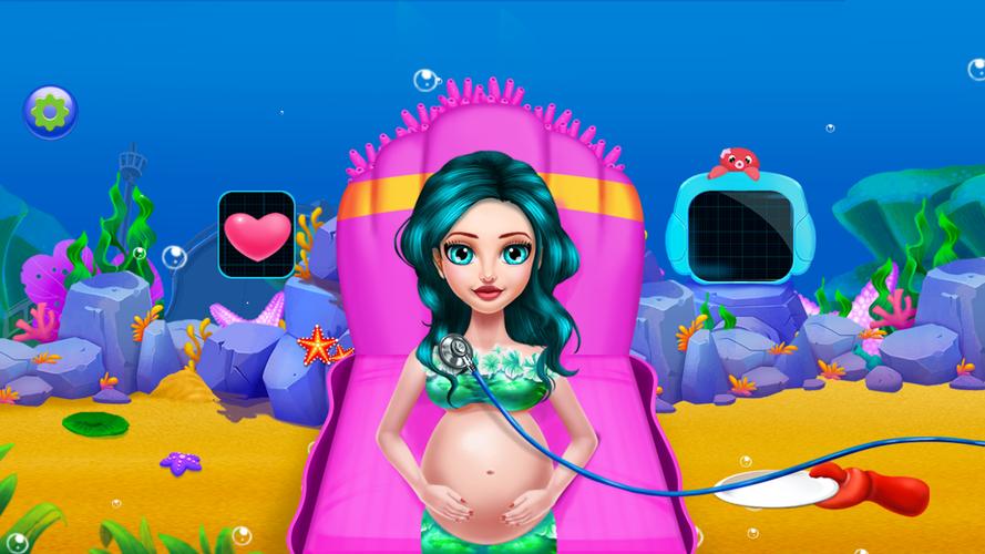 Pregnant Mermaid Mommy Salon屏幕截圖1