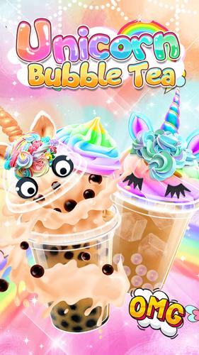 Unicorn Bubble Tea - Icy Drink ဖန်သားပြင်ဓာတ်ပုံ 0