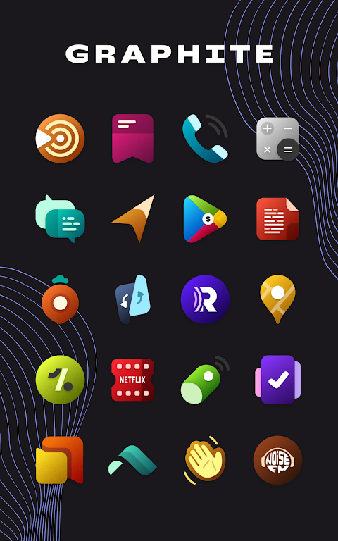 Graphite Icon Pack Mod スクリーンショット 3