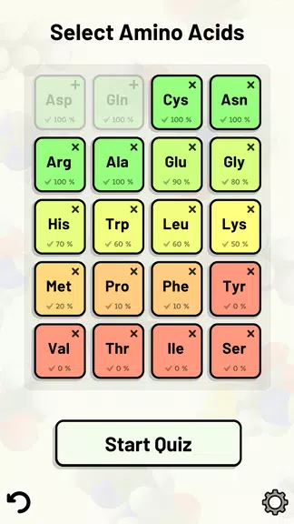 Amino Acid Quiz স্ক্রিনশট 1