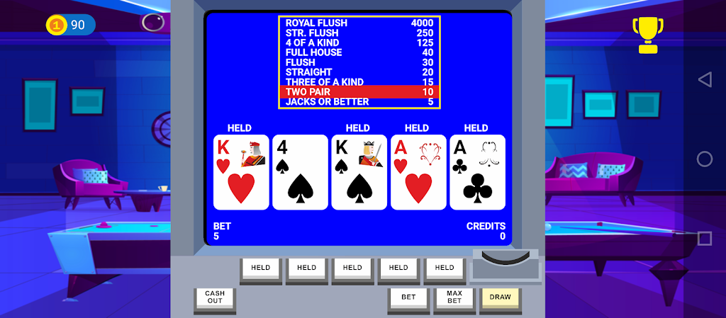 Video Poker Big Bet Screenshot 0