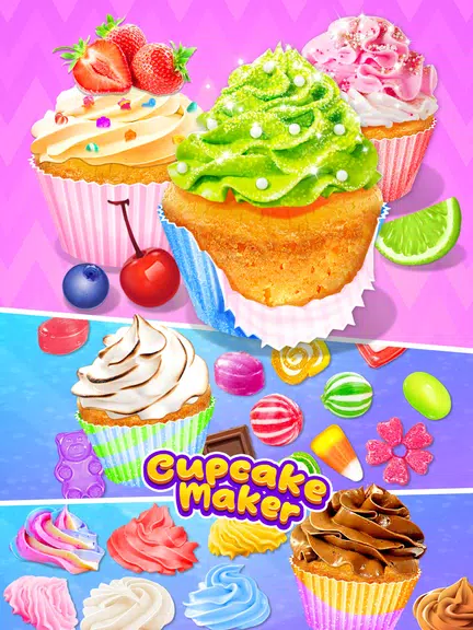 Cupcake Maker: Unicorn Cupcake экрана 1