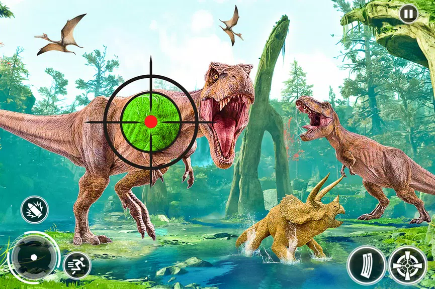 Super Dino Hunting Zoo Games ကိုဖန်သားပြင်2