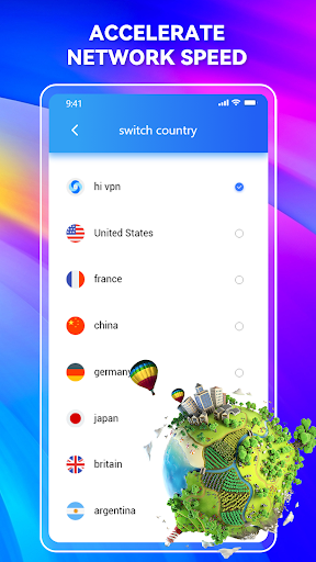 Hi VPN - Proxy Tool capture d’écran 1
