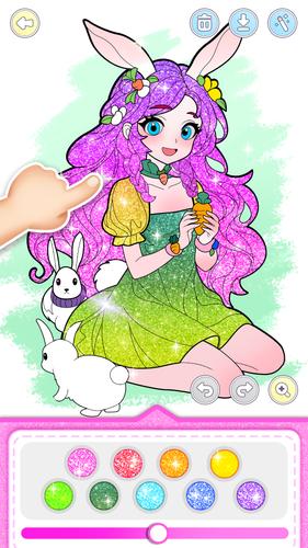 Princess Game Fantasy Coloring ကိုဖန်သားပြင်2