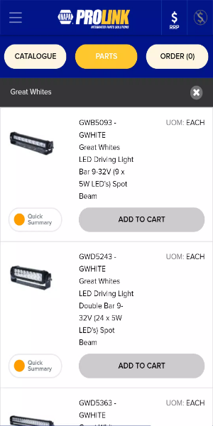 NAPA PROLink Mobile screenshot 1