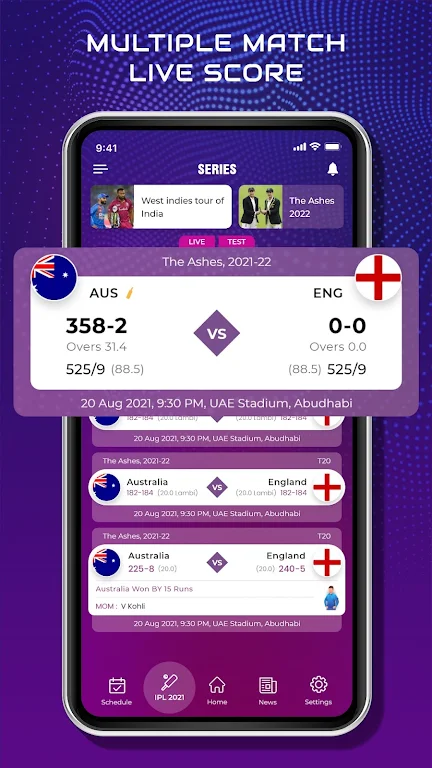 Screenshot CricScore Line Guru Pro - Live 0