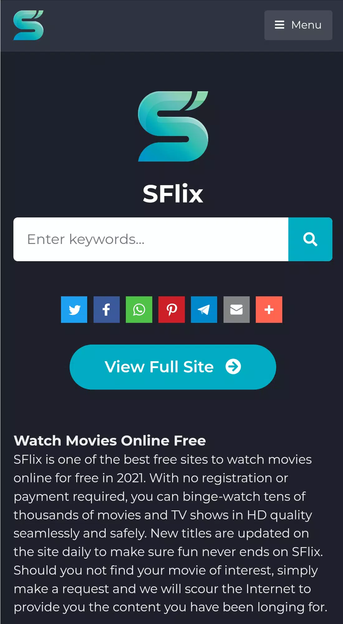 SFlix for Movies and Series屏幕截圖0