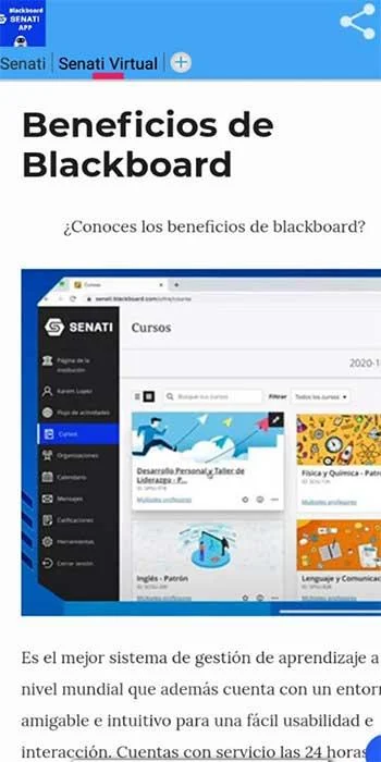 Senati Blackboard屏幕截圖0