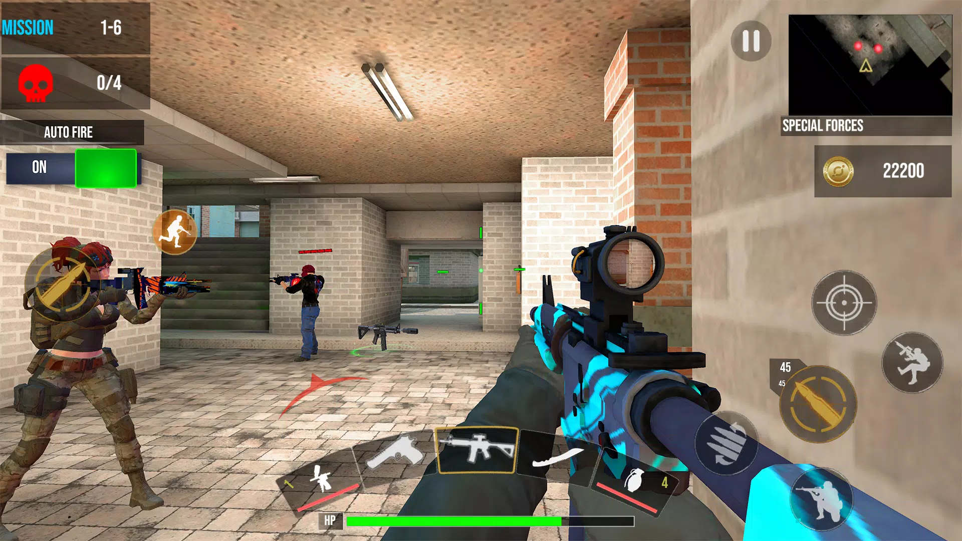 FPS Commando Strike 3D Captura de tela 1