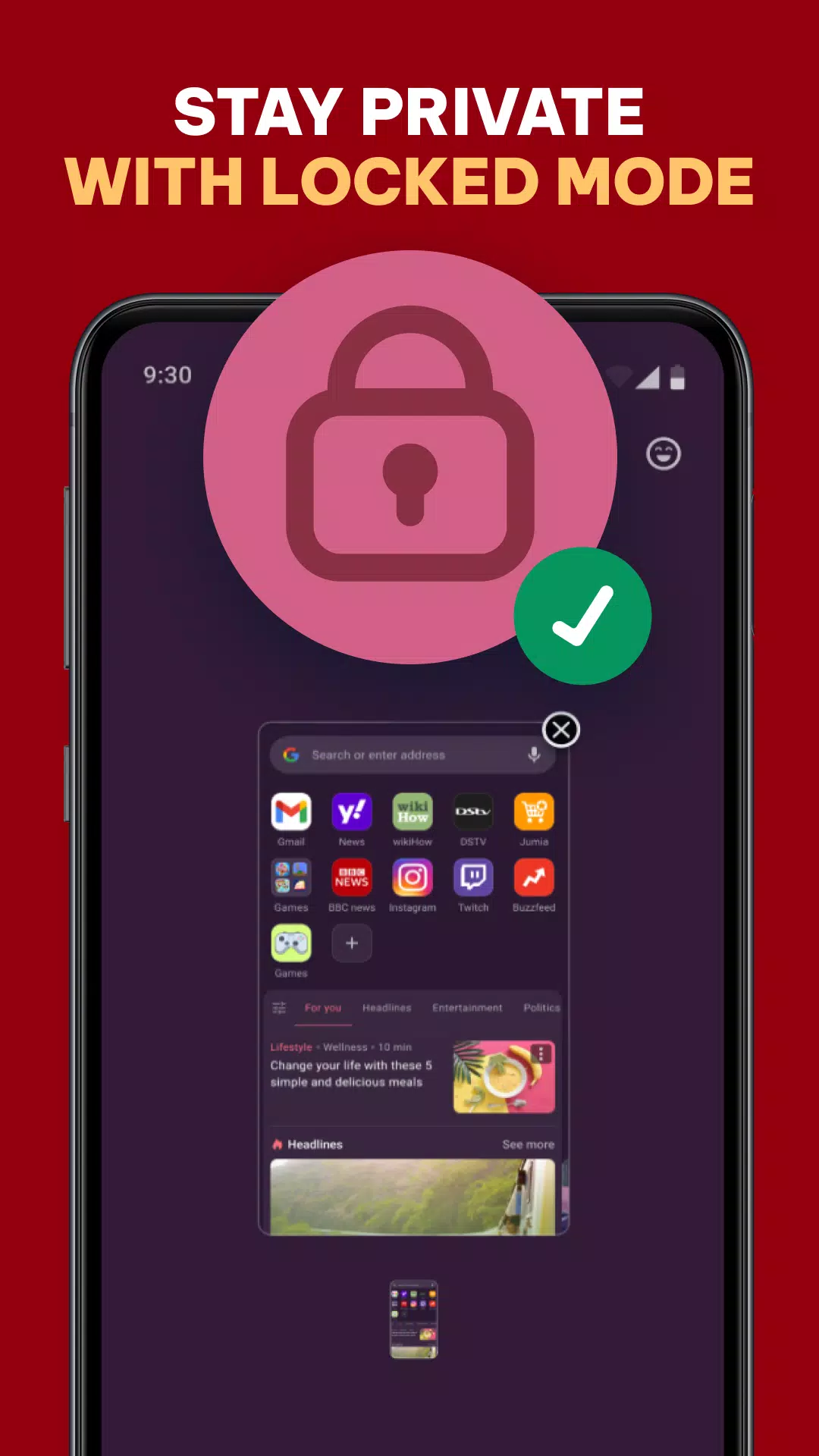 Opera Mini screenshot 3