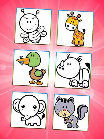 Coloring Games: Color Animalsスクリーンショット0