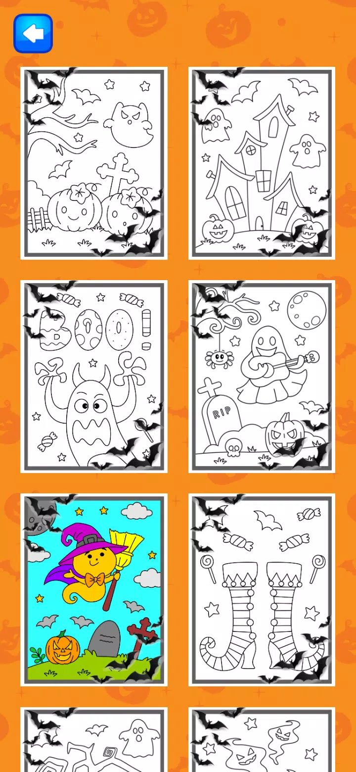 Halloween Coloring Game экрана 3