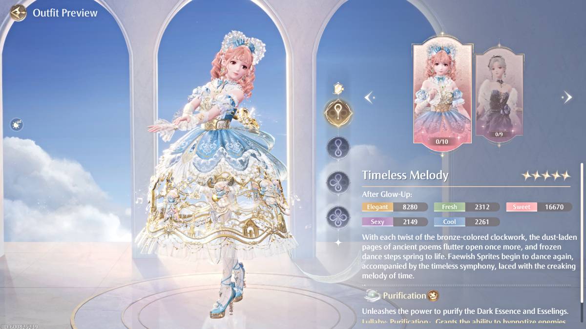 Outfit melodia senza tempo in Infinity Nikki