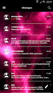 SMS Messages GlassNebula Theme экрана 2