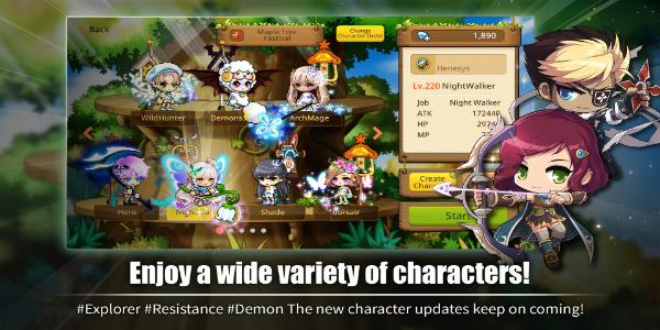 MapleStory M - Fantasy MMORPG MOD Ảnh chụp màn hình 2