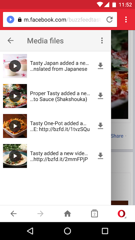 Opera Mini mobile web browser屏幕截圖2