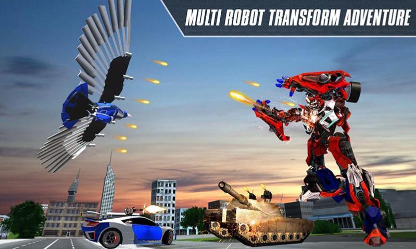 Multi Robot Transform Car Game captura de pantalla 0