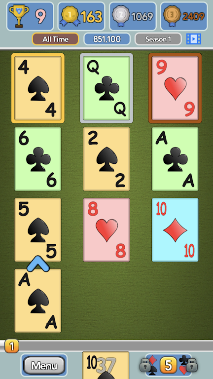 One Stack Solitaire: Free Card Game應用截圖第0張