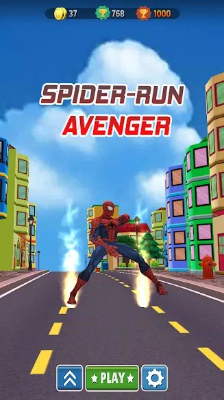 Spider Run Avenger Captura de tela 0