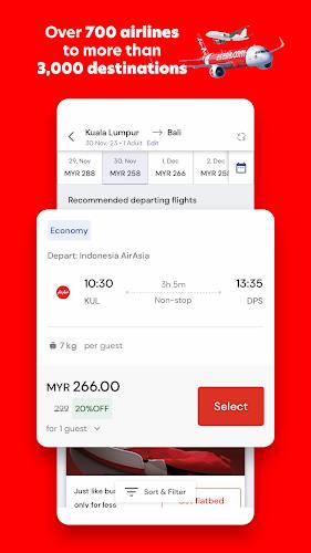 AirAsia MOVE: Flights & Hotels ảnh chụp màn hình 0